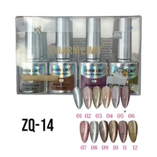 Esmalte Ojo de Gato Charm Limit ZQ14 Moonlight 12 ml