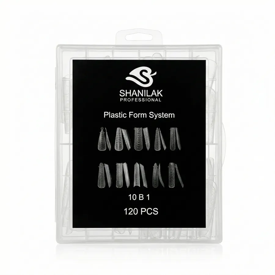 Caja de cápsulas dual system Shanilak con textura piel de serpiente relieve 3D para uñas