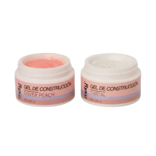 Potes de gel de construcción marca Mely 15g varios colores para uñas esculpidas